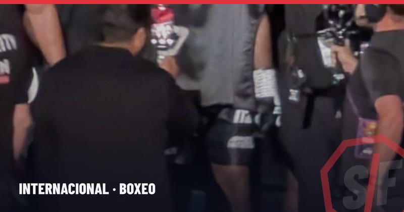 Le boxeur britannique Daniel Dubois lors de son entrée à Wembley