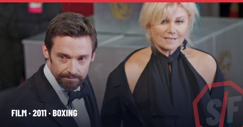 L'acteur Hugh Jackman, interprète de Charlie Kenton dans Real Steel