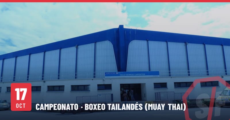 Façade de la halle Georges-Carpentier, Paris 13e, site des championnats d'Europe de muaythai IFMA 2026